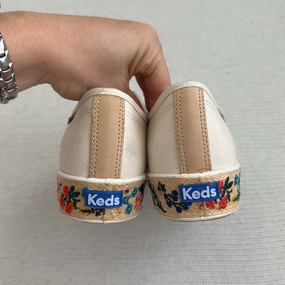 NWOT Keds x Rifle Paper Co Triple Kick Espadrille Floral Sneakers Size 10 - Picture 4 of 7